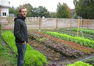 Curtis Stone on one of his plots (Pic courtesy of Greencityacres).